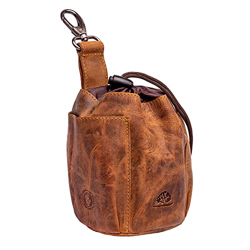 Greenburry Vintage Futterbeutel Braun 11x15,5x8cm