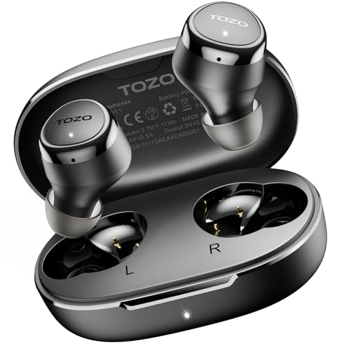 TOZO E1 Auriculares Inalámbricos Bluetooth 5.3 con ENC Llamadas U...