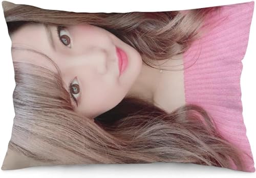 志田友美 枕カバー 抱き枕カバー クッションカバー おしゃれ クッション 座布団 クッション 座布団カバー クッションカバー おしゃれ デコラティブピローケース ホームインテリアソ 四季通用(、60x40cm、) (16“x24”)