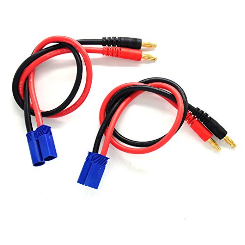 Conector EC5 a Banana 4mm Cable 30cm Pack 2 miniatura 1
