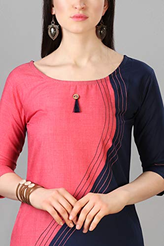 Image of EthnicJunction Women's Cotton Rayon Regular Kurta