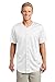Sport-Tek PosiCharge Tough Mesh Full-Button Jersey L White