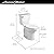 American Standard 215DA004.020 Cadet PRO Round Front 1.6 gpf 2-Piece Toilet in White
