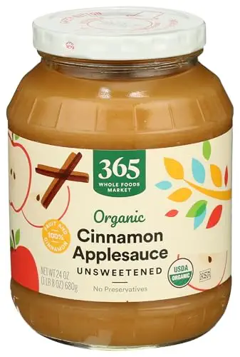 Organic Cinnamon Applesauce, Unsweetened, 24 Ounce