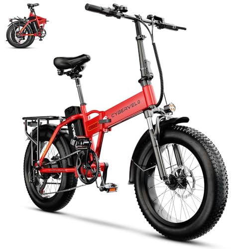 Image of 1000W Folding Electric Bike, 48V 20.8AH Large Removable Battery E-Bike, 30+MPH, 80 Miles Max Range, 20 inch Fat Tire Electric Bike for Adults, Adult Electric Bicycles for Commute