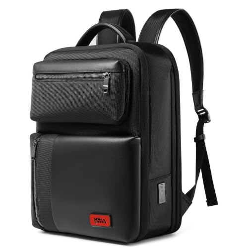 Tora Moto Prime Axis 25L 2-in-1 Laptop Backpack with Detachable Sling Bag | Fits Up to 16-Inch Laptop | Premium Nylon & Vegan Leather | USB Charging P