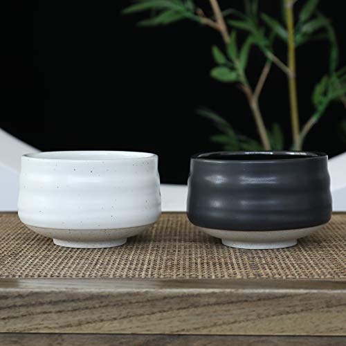 Japanese Matcha Bowl & Matcha Whisk Holder (Chasen), Matcha Chasen Holder Teanagoo Mb-1, 18Oz / 510 Ml, Matte Green, 2 Pcs/Boxes, Handle Mixing Wisk Stand, Match Sifter Whisker, Handmade Brush Tools #TOP5