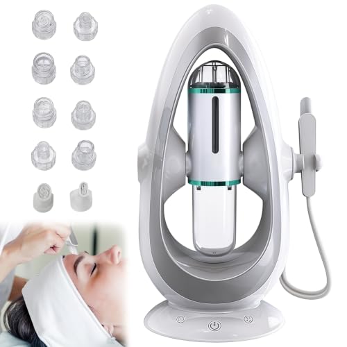 Zenselect AquaFacial Mitesser Sauger 5 Saugstufen 8 Aufsätze 32kPa Wasser-Sauerstoff Porenreiniger Löst Hautprobleme effektiv Multifunktionales Hautreinigungsgerät für Zuhause