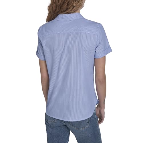 Image of Nautica Women's Button Front Short Sleeve Camp Shirt