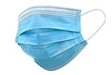 SANSIN Mascherine chirurgiche certificate, Non Sterili di Tipo 1 a 3 Strati, Nasello Regolabile,...