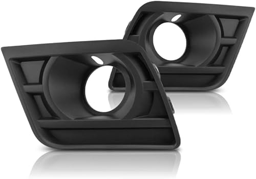 Miniatura 1 de Para Chevy Camaro cubierta de luz antiniebla 2014 2015 par de lado del conductor y del pasajero  Bisel  Negro texturizado  con ganchos de remolque