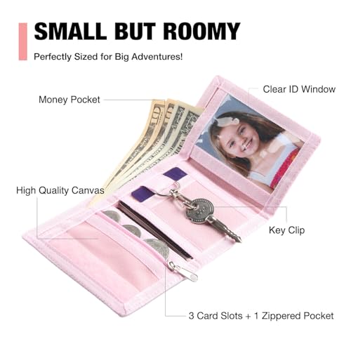 Image of Kids Wallet for Girls Ages 4-12, Unicorn Girls Wallet, Toddler Wallets with Coin Pocket, Novelty Christmas & Birthday Gift