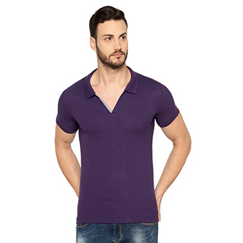 Image of Status Quo Men's Polo T-Shirt | Rich Cotton Blend | Slim Fit | All Day Comfort | Contrast Inner Placket | Polo Collar
