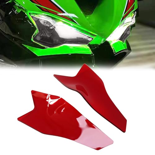 Suitable for ZX6R ZX-6R zx6r zx-6r 2024+ modified headlight protection film eye protection color changing film headlight protective cover motorcycle accessories (Red)