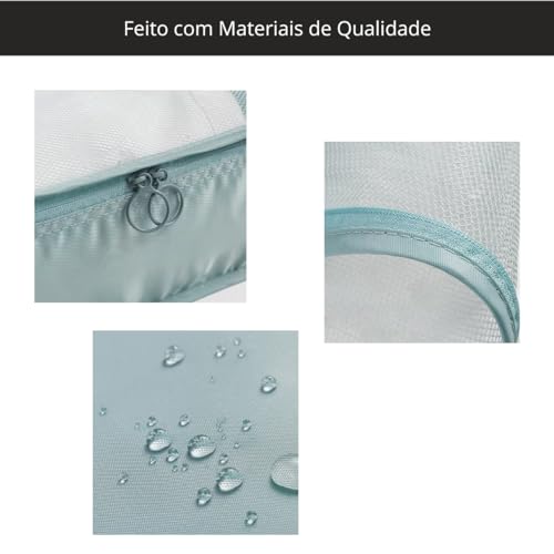 Kit Organizador de Malas Para Viagem Conjunto Organizador de Bagagem 8 Peças Bolsa Organizadora Para
