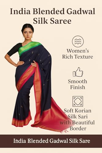Bengal looms India Weaves of Elegance gadwal silk saree – image 2