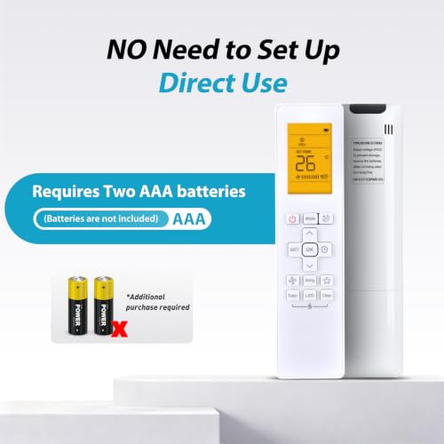 MOVHEIYL RG10B(G)/BGEF AC Replacement Remote Control for Midea/Samsung/Cooper & Hunter/Carrier/Perfect Aire/SystemAir/Sharp/Electrolux Mini Split A/C Wall Mount Ductless Air Conditioner & Heat Pump by MOVHEIYL - Used condition - Image 8