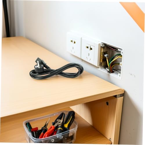 Cable de alimentación de 2 clavijas Angoily de 1 metro para sustituir cables dañados 4