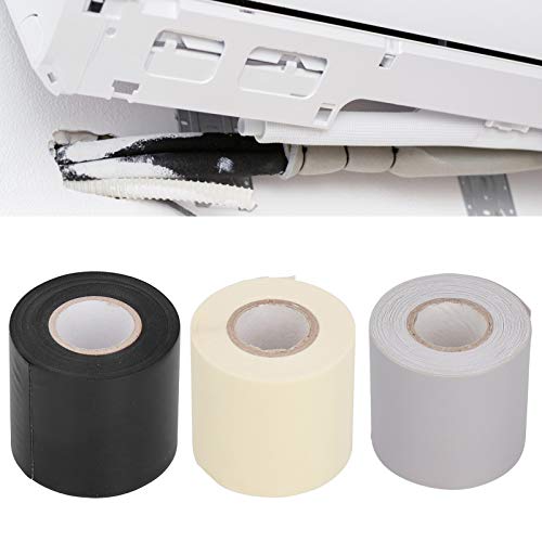 Image of Air Conditioner Pipe Tape, 5Pcs Tube Protective Tape Oil-Resistant Tube Protective Wrapping Tapes 6Cm Width for Electronic Parts Electrical Equipment(Grey)