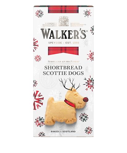 Walkers All Butter Shortbread Scottie Dogs Mini Biscuits | Pack of 2 x 120g | Suitable for Vegetarians