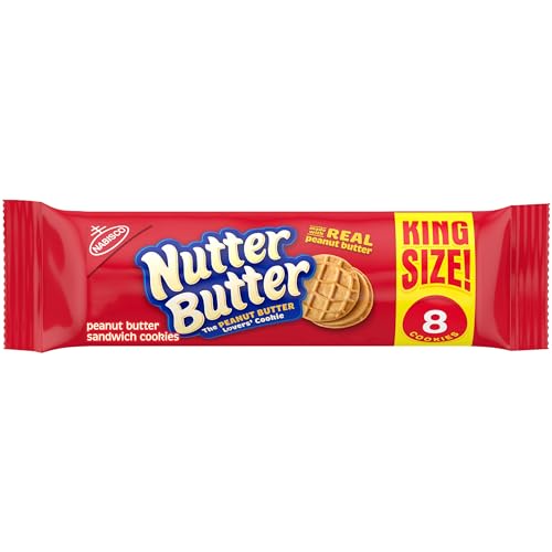Image of Nutter Butter Peanut Butter Sandwich Cookies, King Size, 3.5 oz