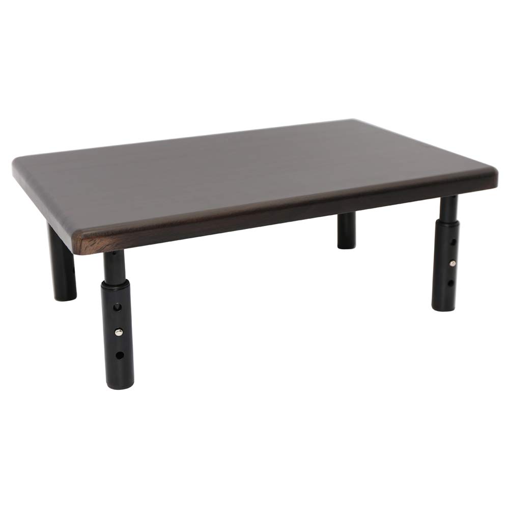 Adjustable Monitor Stand Series/Heavy Duty Wood Computer Monitor & Laptop Stand,Metal Height Adjsutable Design,Single Size (Natural Black Walnut)