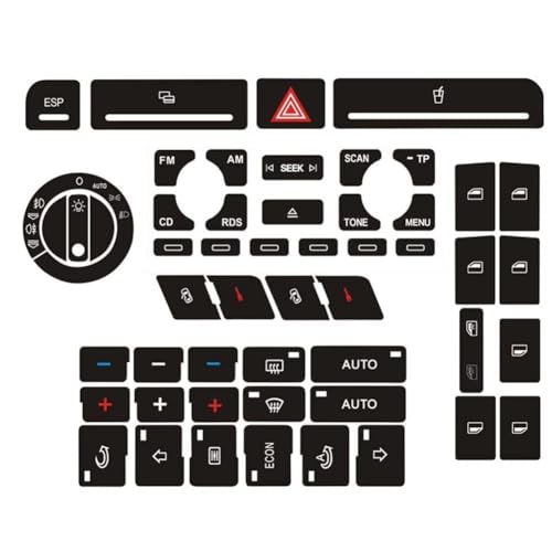 Autocollants bouton phare Audi A4 B6 B7 kit de réparation interrupteur