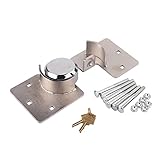 Hidden Shackle Van Door Lock - Cargo Van High Security Hasp Padlock 1/2 X for Garage, Shed, Barn, Trailer, RV - Heavy Duty Steel Padlock and Hasp Set With Bolt