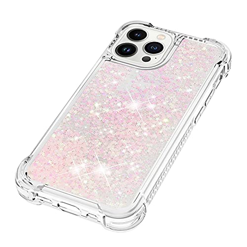 Coque iPhone 13 Pro antichoc silicone transparent paillettes