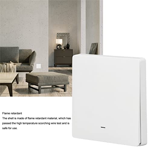 Smart WiFi Switch, Smart Switch Resistente a altas temperaturas AC 220V Retardador de chamas 2,4 GHz