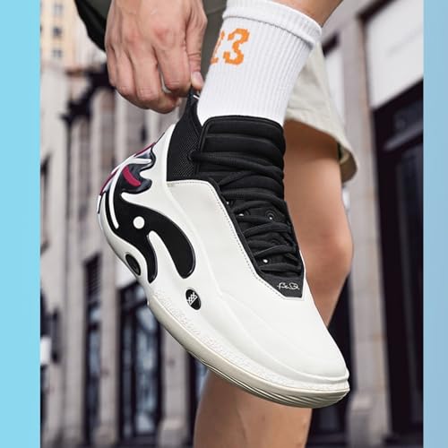 Men's Fashion Lace Up Lightweight Basketball Shoes Comfortable Non Slip Outdoor Athletic Tennis Running Sneakers Casual Volleyball Baseball Shoes3