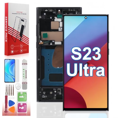 Suprescreen OLED for Samsung Galaxy S23 Ultra Screen Replacement with Frame