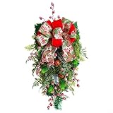 Photo Gallery floweringbeter festone natalizio artificiale a goccia con bacche e fiocco, decorazione stagionale per porte d ingresso, finestre e aree interne Photo Gallery floweringbeter festone natalizio artificiale a goccia con bacche e fiocco, decorazione stagionale per porte d ingresso, finestre e aree interne