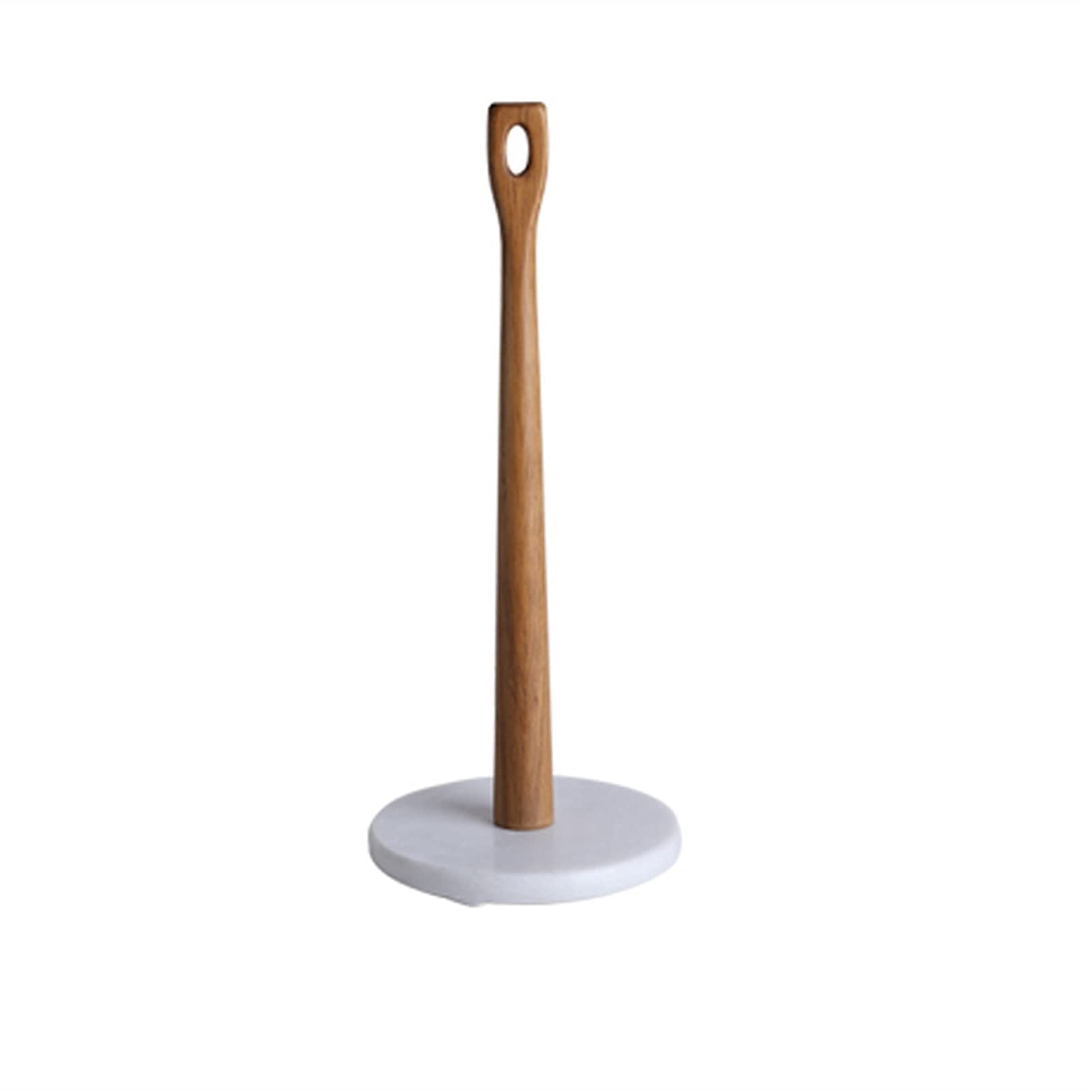 Paper Towel Holder - Kitchen Marble Base Brass Free Standing Roll Stand for Home Bedroom Bathroom(A)