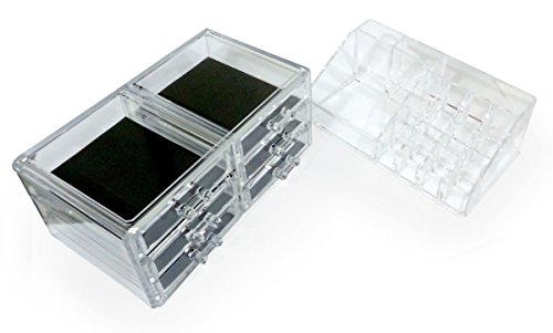 Image of INOVERA Plastic Jewellery Storage Box with 6 Drawer, (25x16x20cm,Transparent)