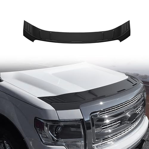 Image of TripleAliners Hood Bug Deflector Protector for 2009-2014 Ford F-150 F150 | Hood Protector, Bug Deflector Shield Replacement, Flexible TPE Material, Easy to Install, Upgraded adhesion