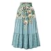 Summer Skirts for Women 2026 Fashion Boho Long Skirt Trendy Floral High Waist A Line Beach Dress Vacation Outfit