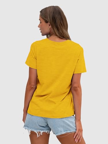 Image of Anbech Womens Dandelion Graphic T-Shirts Teen Girls Cute Sunflower Print Casual Tee Tops
