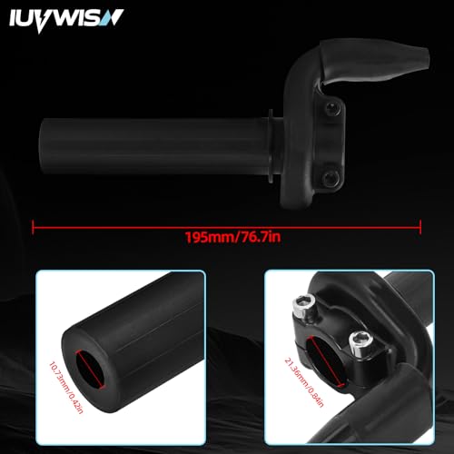 Image of Dirt Bike Throttle Assembly with Throttle Cable