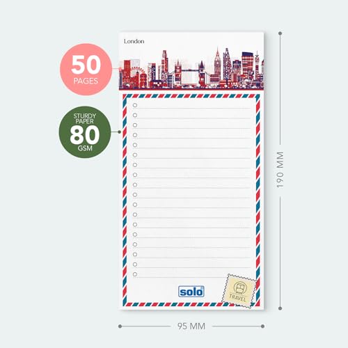 Image of SOLO B6 DailyPlanner with 50 Tear-Off Sheets, 80 GSM Planner to Track & Schedule Your Day, Manage To-Do List, Goals & Budget Tracker, Ideal for Office, Home & School - Pack of 4