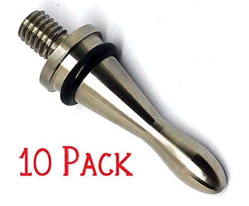 10 Pack Teardrop Stainless Steel Wine Bottle Stopper Hardware Kit for Wood Turning