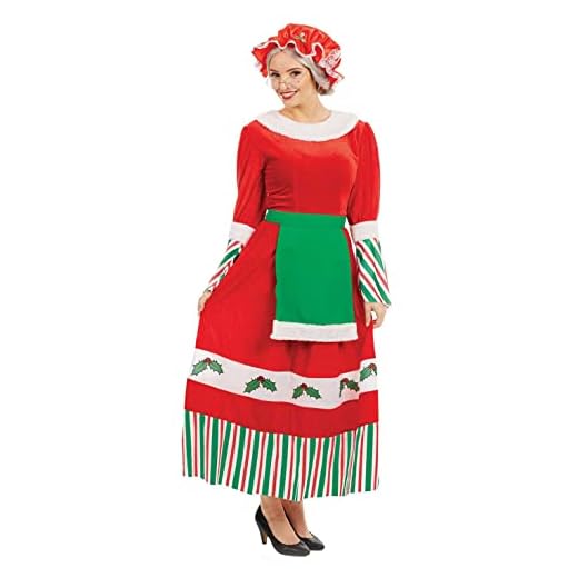 Traditionnel Mère Noël Déguisement pour Femmes Festive Noël Déguisement - XXL UK 24 -26