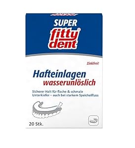 Fitty Dent Super Hafteinlagen Comfort Zinkfrei 20 Stück
