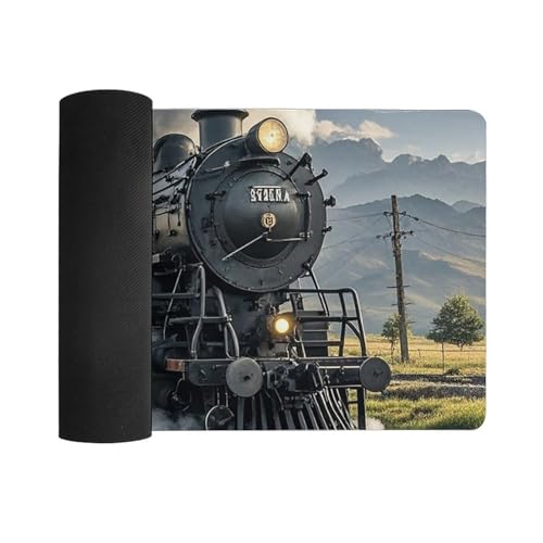 Steam Locomotive Train Large Protector de Escritorio Impermeable miniatura 3