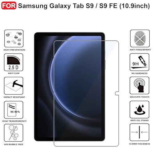 Image of CEDO Samsung Tab S9 / S9 FE / S10 FE (10.9 inch) Tempered Glass | Screen Protector Clear Tempered Glass for Samsung Galaxy Tab S9 / S9 FE / S10 FE (10.9 inch)