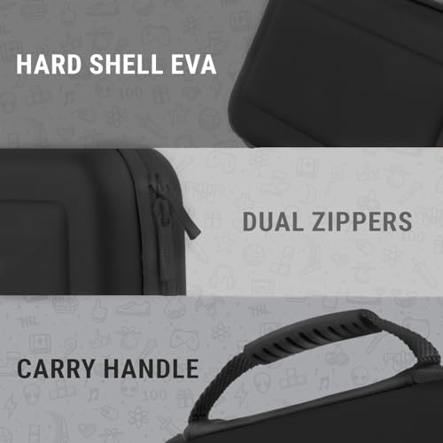 Orzly Estuche de Transporte Compatible con Switch OLED y Consola Switch Original - Estuche Protector de Viaje portátil rígido con Bolsillos de Almacenamiento - imagen 5