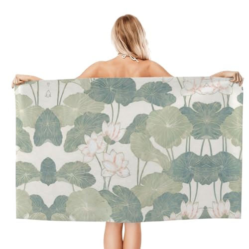 Serviette de bain microfibre Black Lily Pads 81x132 cm - 3