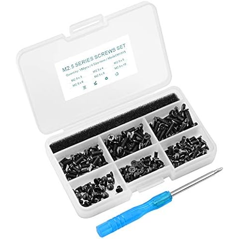 180pcs M2.5 Series Laptop Screws Notebook Computer Screw Kit Set for IBM HP Dell Lenovo Samsung Sony Toshiba Gateway Cover