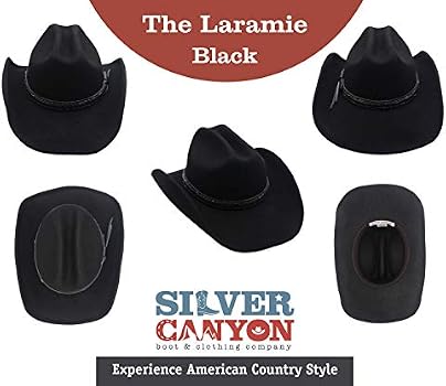 Men's Wool Cowboy Hat Laramie Black 