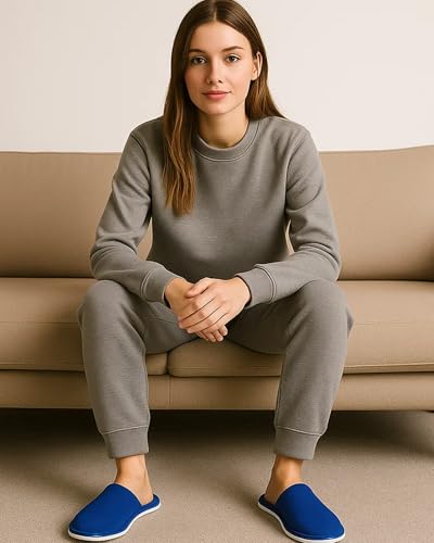 Image of Travelkhushi Unisex House Slippers For Winter & Summer Carpet Slippers for Bedrooms Indoor Home Slipper Comfy Soft Cozy Flip Flops